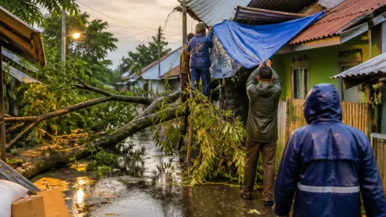 Puting beliung di Bondowoso rusak empat rumah, BPBD dan petugas segera memberi bantuan