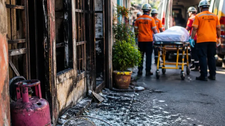 Ledakan diduga akibat kebocoran tabung LPG 12 kg di Kupang Segunting Surabaya, dua lansia dirawat