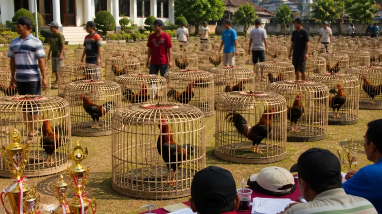372 ayam bekisar bersaing rebut Piala Bupati Sumenep di halaman kantor bupati