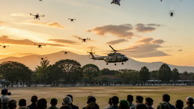 Panglima TNI dan pimpinan Polri diangkat sebagai warga kehormatan Korpasgat, demo kemampuan operasi modern ditampilkan