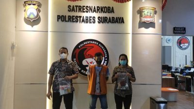 Edarkan Sabu dan Ganja Seorang Kuli Bangunan Ditangkap Polisi Surabaya