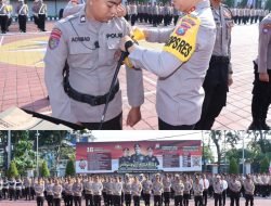 Tingkatkan Pelayanan Prima Masyarakat Polres Gresik Gelar Apel Polisi RW