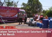 Batalyon Tantya Sudhirajati Salurkan 65 Ribu Liter Air Bersih
