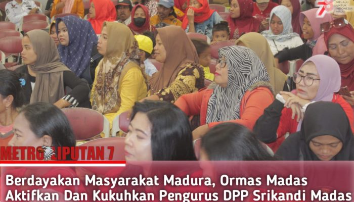 Berdayakan Masyarakat Madura, Ormas Madas Aktifkan Dan Kukuhkan Pengurus DPP Srikandi Madas