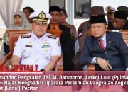 Komandan Pangkalan TNI AL Batuporon, Letkol Laut (P) Iman Ibnu Hajar Menghadiri Upacara Peresmian Pangkalan Angkatan Laut (Lanal) Pacitan