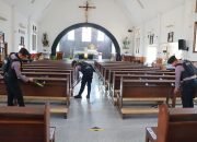 Polres Nganjuk Libatkan 350 Personel Pengamanan Gereja di Ibadah Kenaikan Isa Al Masih